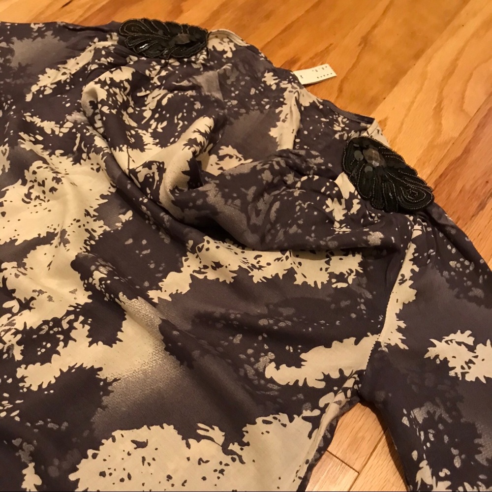 Esprit Flowy Small Sequin Watercolor Blouse
